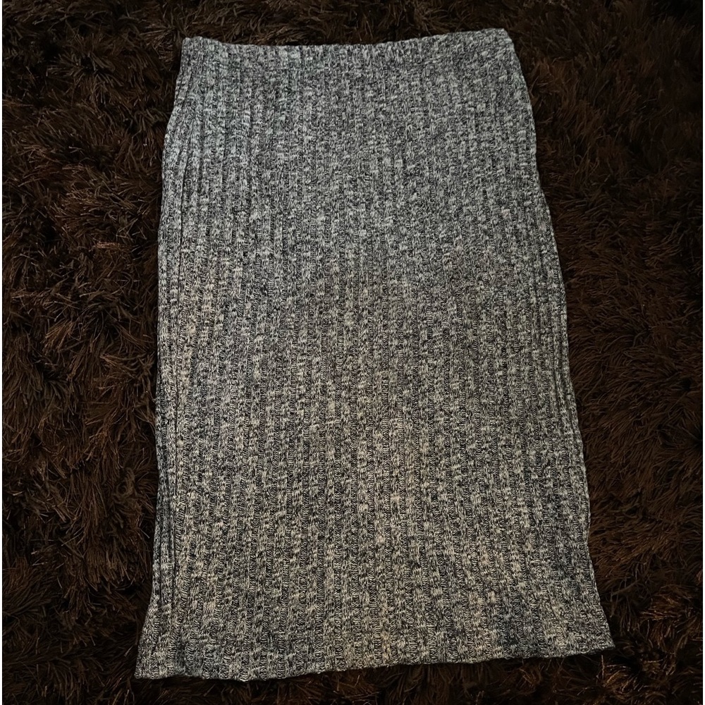 Popular Basics gray midi skirt